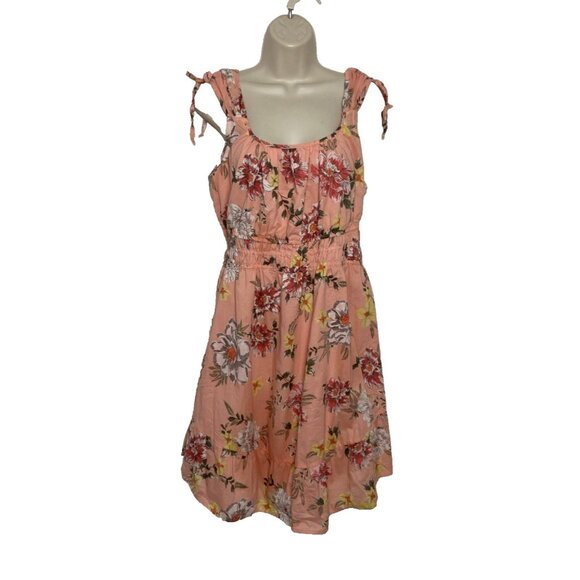 Maurices Tiered Baby Doll Swing Dress Womens L  Floral Ruffle - Picture 1 of 8